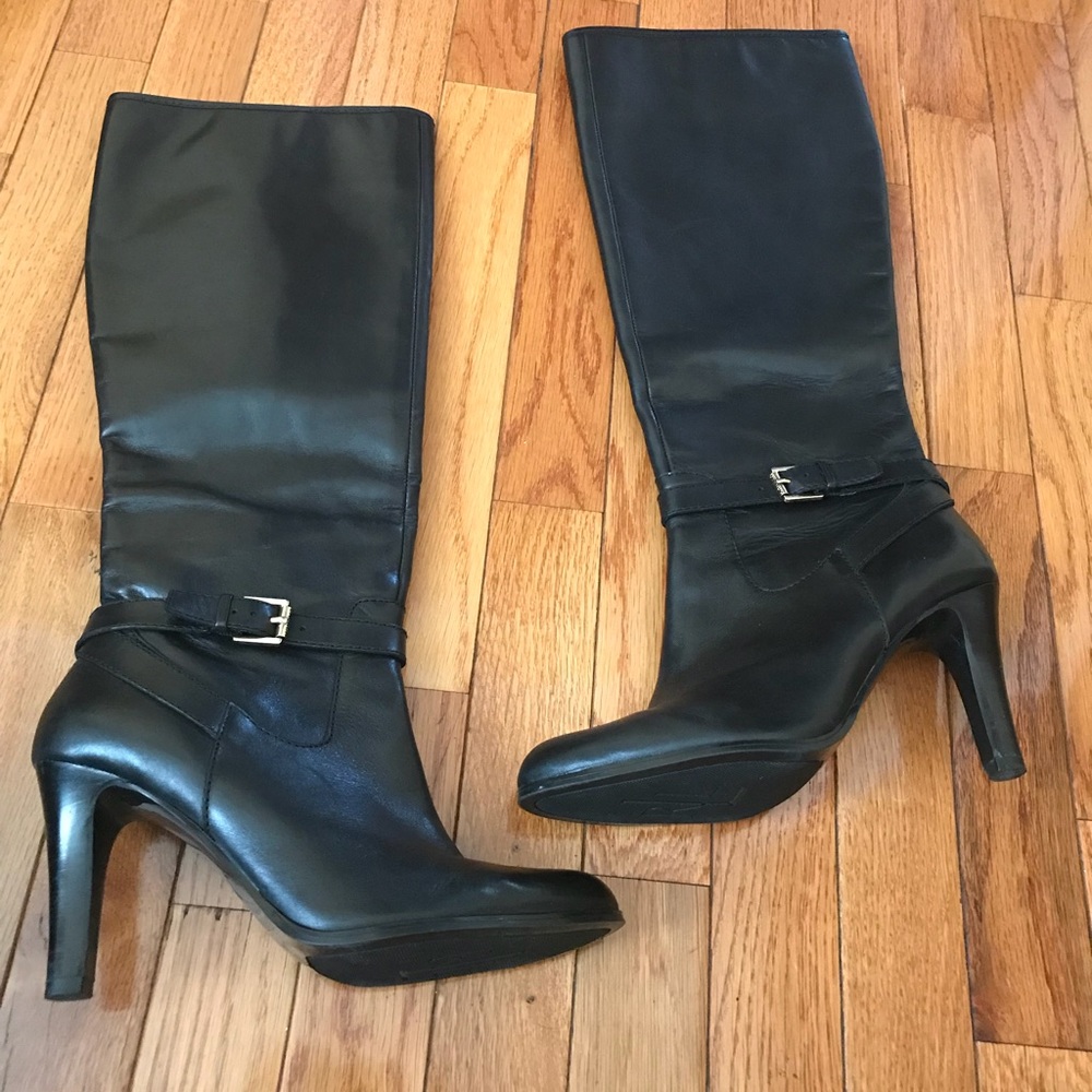 Ralph Lauren Bethan Knee high boots black SZ 7.5